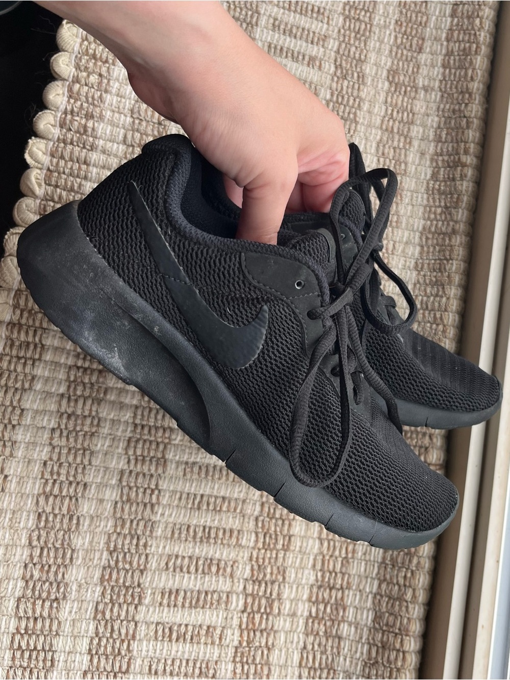 Nike Black Mesh Trainer Sneakers